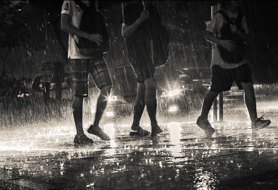 비 아이들 우산