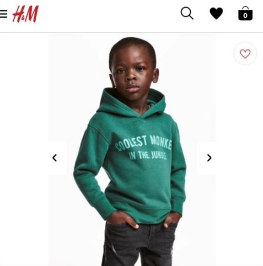 H&M 흑인 인종차별 1