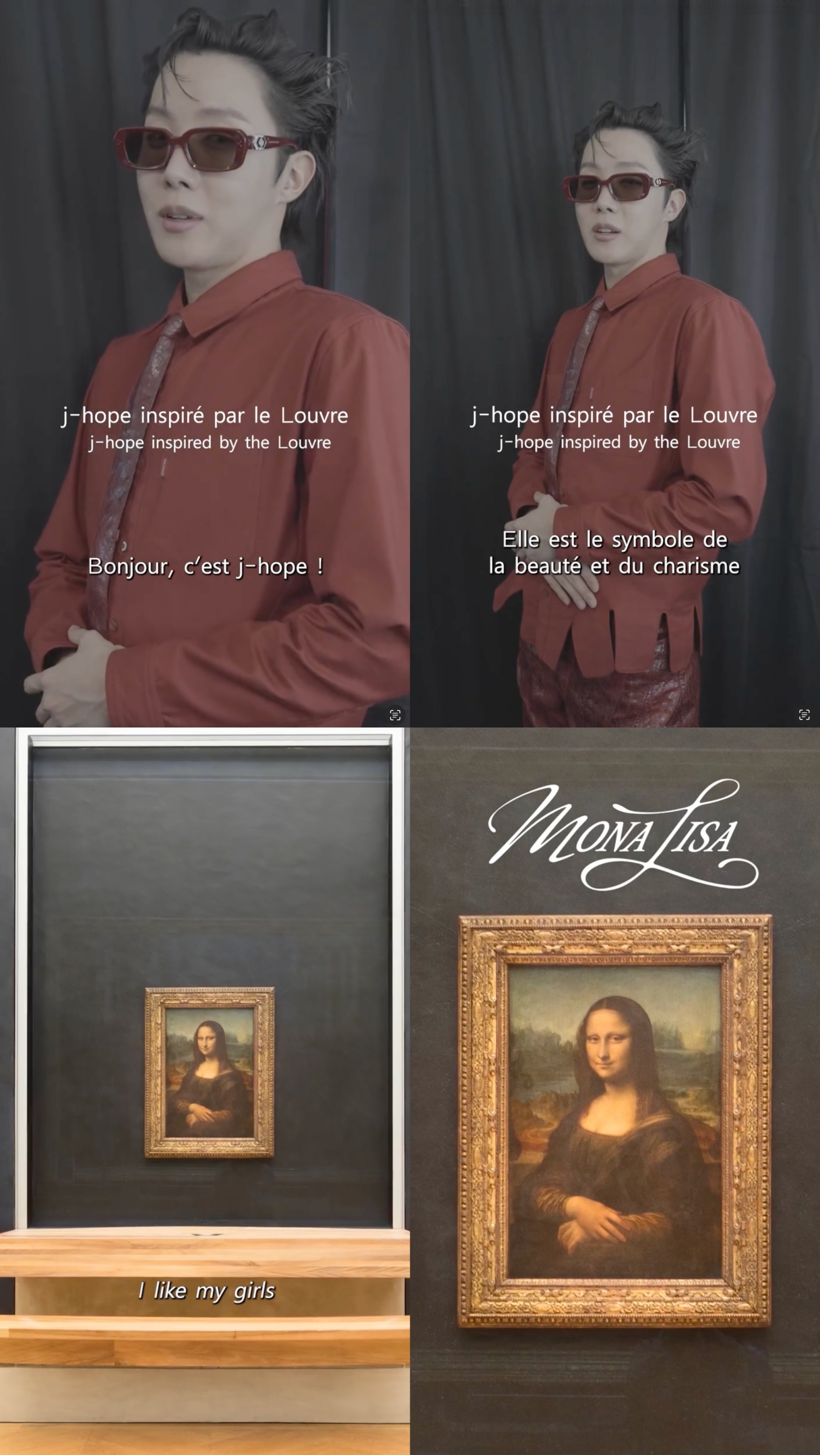 제이홉, 루브르서 ‘MONA LISA’ 완벽한 만남! 이미지