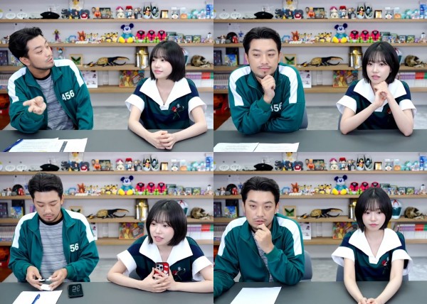 조유리, 침착맨과의 특별한 유튜브 라이브 비하인드 공개 이미지