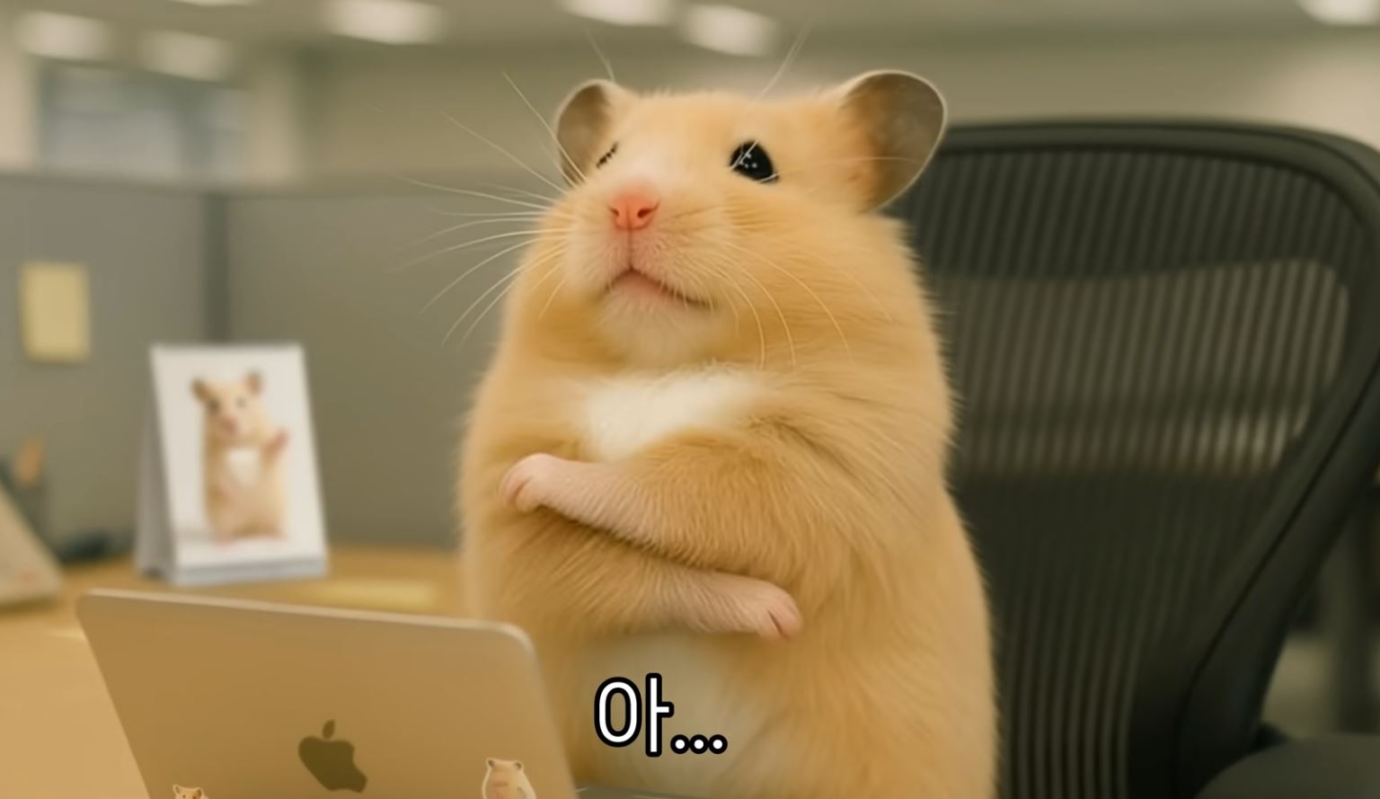 Hot News-[정서불안 김햄찌] '일하는 척' 뻔뻔한 햄찌씨에 직장인 공감 폭발! 